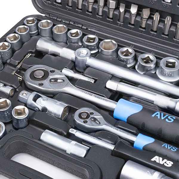 Набор инструментов 1/4", 1/2" (6 гран., 108 предм.) AVS MASTER MTS-108 - изображение 2