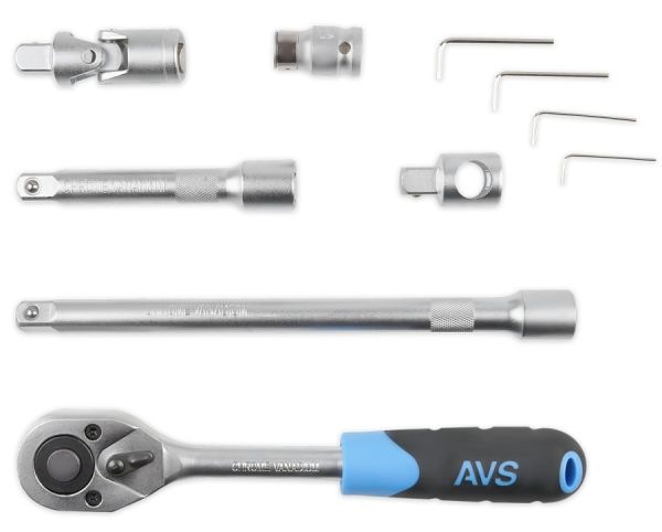 Набор инструментов 1/4", 1/2" (6 гран., 108 предм.) AVS MASTER MTS-108 - изображение 3
