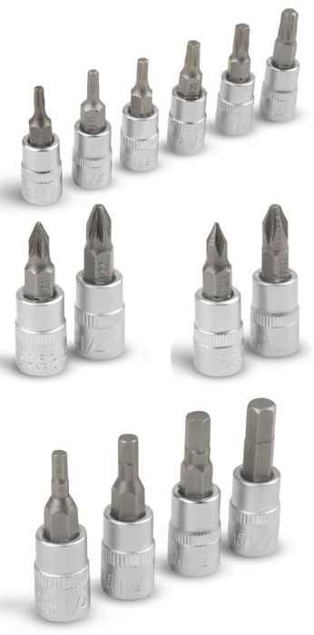 Набор инструментов 1/4", 1/2" (6 гран., 108 предм.) AVS MASTER MTS-108 - изображение 6