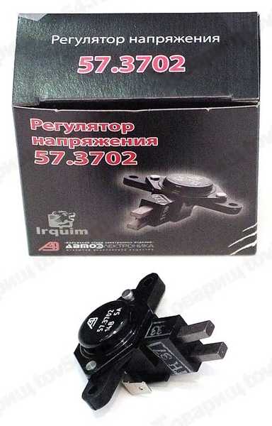 Реле зарядки ВАЗ 2110 Калуга (57.3702) с ген. 94.3701 в уп. <b>Автоэлектроника 57.3702000КИ</b> - изображение