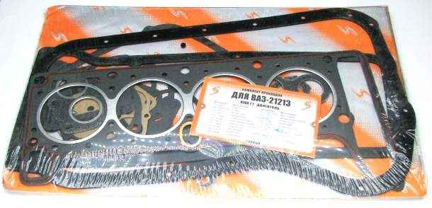 Набор прокладок двигателя ВАЗ 21213 (82,0) с герметиком полный Люкс <b>АВТОГАСКЕТ (2101-1203020, 2101-1008025, 2101-1009070, 2101-1003270, …)</b> - изображение 1