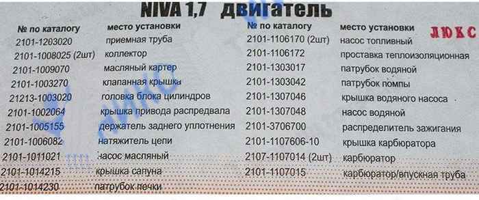 Набор прокладок двигателя ВАЗ 21213 (82,0) с герметиком полный Люкс <b>АВТОГАСКЕТ (2101-1203020, 2101-1008025, 2101-1009070, 2101-1003270, …)</b> - изображение 2