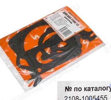 Набор прокладок двигателя ВАЗ 2108-2112 темпсил <b>АВТОГАСКЕТ (2108-1005455, 2108-1107015, 2108-1303017, 2108-1303067, 2101-11 Набор прокладок двигателя ВАЗ 2108-2112 темпсил <b>АВТОГАСКЕТ (2108-1005455, 2108-1107015, 2108-1303017, 2108-1303067, 2101-1106170, 2108-1011065, 2108-1307042)</b> - изображение