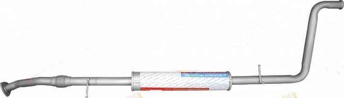 Резонатор ВАЗ 2180 Vesta старого образца c гофрой <b>АВТОГЛУШИТЕЛЬ АК 8450006416</b> - изображение