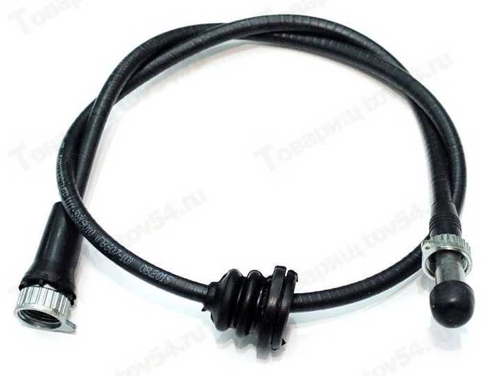 Трос спидометра ВАЗ 1111 белый широкий <b>Автопартнер ЭКО1111-3819010</b> - изображение