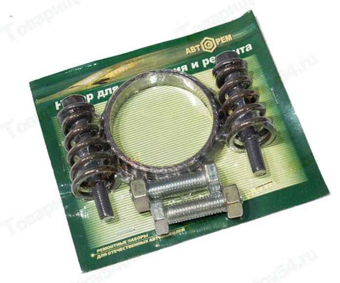 Ремкомплект катализатора ВАЗ 2107, 2110, 21214 1,5л 8 клап. Е-2 (кольцо графит в сеточ.+крепеж) <b>АВТОРЕМ 896</b> - изображение