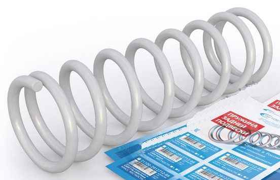 Пружина подвески задняя ВАЗ 2101 (комплект 2 шт) <b>АВТОСТАНДАРТ 2101-2912712-88</b> - изображение