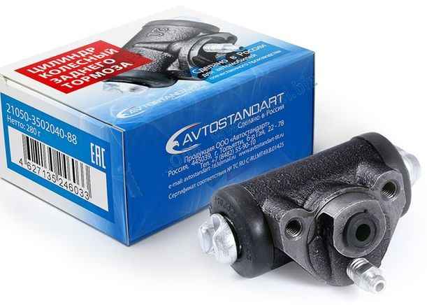 Цилиндр тормозной задний ВАЗ 2105, 2108 <b>АВТОСТАНДАРТ 2105-3502040-88</b> - изображение