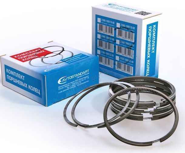 Кольца поршневые (79,8) ВАЗ 2101-2107 <b>АВТОСТАНДАРТ 2106-1000132-88</b> - изображение