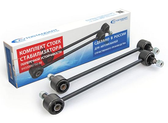 Стойка стабилизатора ВАЗ 2180 Vesta (15-) передняя <b>АВТОСТАНДАРТ 8450-0675088</b> - изображение