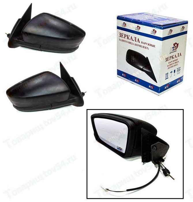Зеркало заднего вида наружное ВАЗ 2191 Гранта механическое, обогрев (комплект 2шт) <b>АВТОТЕХПРОМ 2191-8201004/05 мех,об</b> - Зеркало заднего вида наружное ВАЗ 2191 Гранта механическое, обогрев (комплект 2шт) <b>АВТОТЕХПРОМ 2191-8201004/05 мех,об</b> - изображение