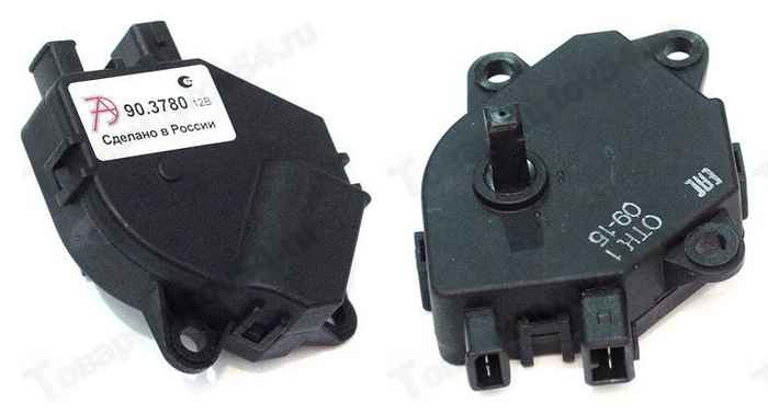 Мотор-редуктор отопителя (регулятор заслонки) ВАЗ 2110-12 нового образца <b> АВТОТРЕЙД 90.3780</b> - изображение