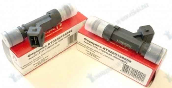 Форсунка топливная ВАЗ 21073, 2108-21099, 2113-2115, 2110-2112, 21214 нового образца <b>АВТОТРЕЙД AT0280158502</b> - изображен Форсунка топливная ВАЗ 21073, 2108-21099, 2113-2115, 2110-2112, 21214 нового образца <b>АВТОТРЕЙД AT0280158502</b> - изображение