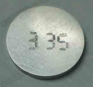 Шайба регулировки клапанов ВАЗ 2108 (пятак) 3,35 <b>АВТОВАЗ 2108-1007056-16</b> - изображение