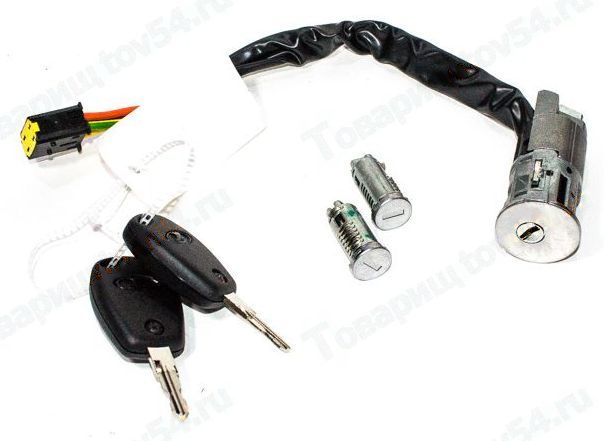 Цилиндр выключателей замков дверей с выключателем зажигания (комплект поставки, 1 личинка) <b>АВТОВАЗ 8450101023</b> - изображ Цилиндр выключателей замков дверей с выключателем зажигания (комплект поставки, 1 личинка) <b>АВТОВАЗ 8450101023</b> - изображение