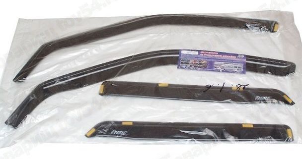 Ветровики (дефлекторы) для дверей ВАЗ 2110, 2112, 2170 Приора вставные <b>AZARD ДЕФ00004</b> - изображение