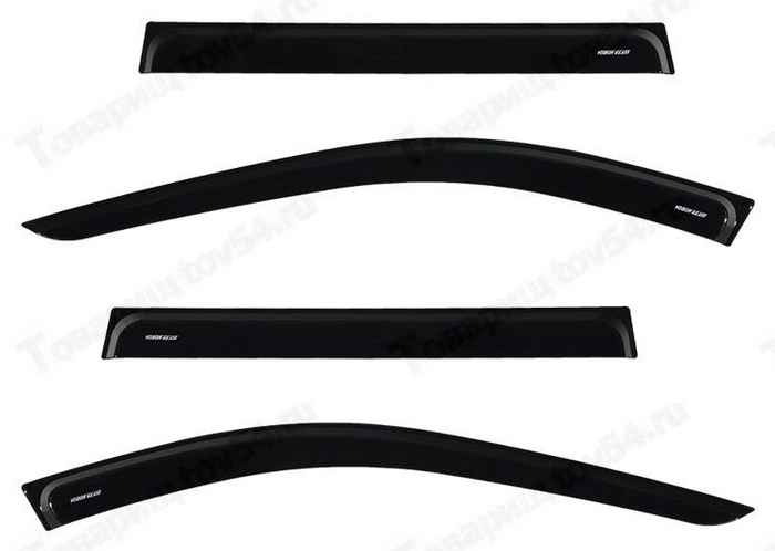 Ветровики LADA Largus 4шт VORON GLASS накладные на скотч особо прочныt <b>AZARD ДЕФ00268</b> - изображение Ветровики LADA Largus 4шт VORON GLASS накладные на скотч особо прочныt <b>AZARD ДЕФ00268</b> - изображение