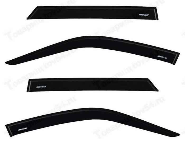 Ветровики (дефлекторы) для дверей ВАЗ 2110, 2112, 2170 Приора VORON GLASS самоклеящиеся <b>AZARD ДЕФ00289</b> - изображение