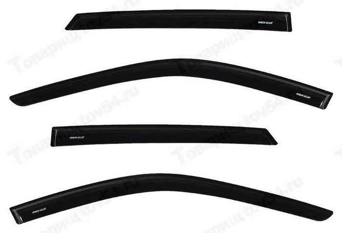 Ветровики (дефлекторы) для дверей ВАЗ 2190 Гранта VORON GLASS самоклеящиеся <b>AZARD ДЕФ00290</b> - изображение