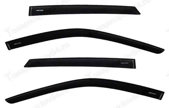 Ветровики (дефлекторы) для дверей ВАЗ 1118-1119 Калина, 2192 VORON GLASS самоклеящиеся <b>AZARD ДЕФ00291</b> - изображение