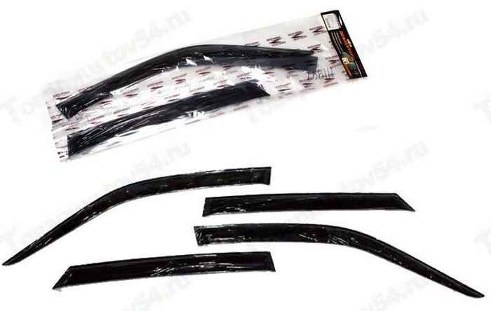 Ветровики (дефлекторы) для дверей ВАЗ 2170 Приора VORON GLASS самоклеящиеся <b>AZARD ДЕФ00294</b> - изображение