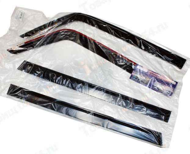 Ветровики (дефлекторы) для дверей ВАЗ 2104 самоклеящиеся (компл.4шт) <b>AZARD DEF00893</b> - изображение Ветровики (дефлекторы) для дверей ВАЗ 2104 самоклеящиеся (компл.4шт) <b>AZARD DEF00893</b> - изображение