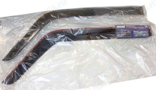 Ветровики (дефлекторы) для дверей ВАЗ 21213 Нива самоклеящиеся (компл.2шт) <b>AZARD DEF00897</b> - изображение