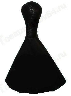 Ручка рычага КПП ВАЗ 2113-2115 с чехлом и рамкой (натуральная кожа) черный <b>AZARD КПП00076</b> - изображение