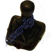 Ручка рычага КПП ВАЗ 1118 Калина с чехлом и рамкой (натуральная кожа) черный <b>AZARD КПП00174</b> - изображение