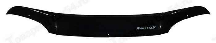 Спойлер на капот (мухобойка) ВАЗ 2123 Шеви Нива VORON GLASS особо прочный <b>AZARD МУХ00034</b> - изображение