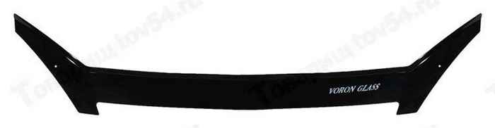 Спойлер на капот (мухобойка) ВАЗ 2170 Приора VORON GLASS особо прочный <b>AZARD МУХ00035</b> - изображение