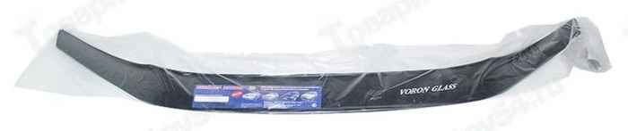 Спойлер на капот (мухобойка) ВАЗ 2190 Гранта VORON GLASS особо прочный <b>AZARD MUKH0325</b> - изображение