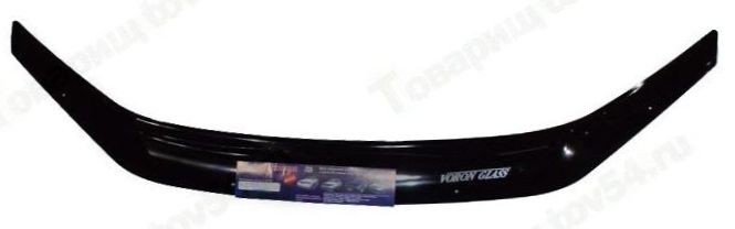 Спойлер на капот (мухобойка) ВАЗ 2192 Калина 2 VORON GLASS особо прочный <b>AZARD MUKH0326</b> - изображение