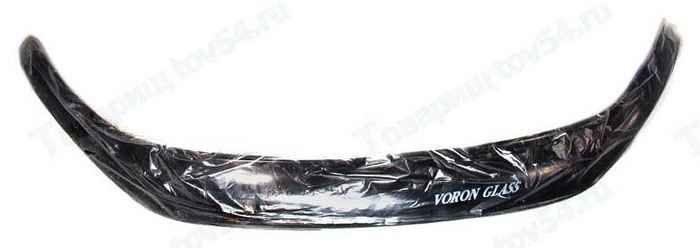 Спойлер на капот (мухобойка) ВАЗ 2191 Гранта (2018-н.в.) VORON GLASS особо прочный (ЕВРО крепеж) <b>AZARD MUKH0368</b> - изображение
