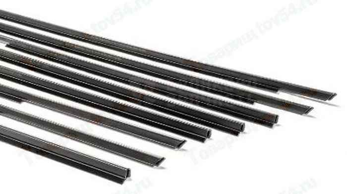 Уплотнитель стекла двери ВАЗ 2105 нижний старого образца (8шт) <b>БАЛАКОВО Запчасть 08969</b> - изображение