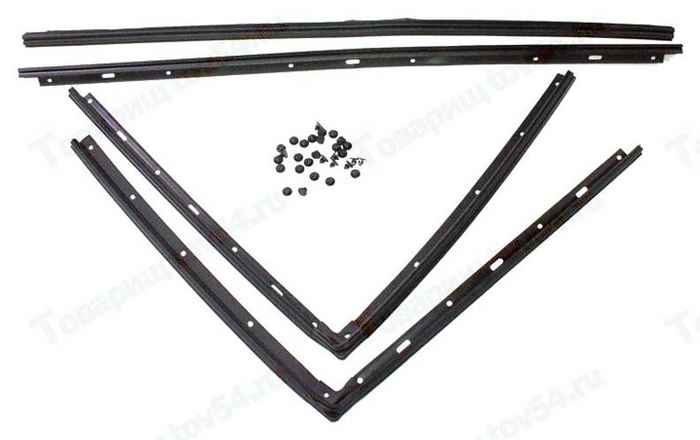 Уплотнитель порога ВАЗ 2123 Нива Шевроле (4шт) с клипсами <b>Балаково Запчасть 14338</b> - изображение