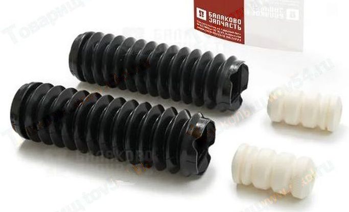 Отбойник стойки задней с пыльником ВАЗ 2110 бел/черн <b>БАЛАКОВО Запчасть 19077</b> - изображение