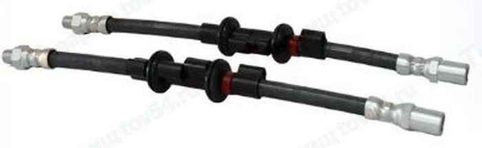 шланги тормозной ВАЗ 2110 передние Запчасть (2шт) <b>БАЛАКОВО 20090</b> - изображение