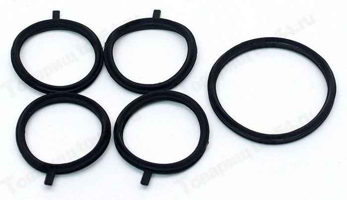 Ремкомплект ресивера прокладки ВАЗ 2112 (газового канала) н/о (5 шт) <b>БАЛАКОВО РКРЕСИВЕРА ЧЁРН. Н/О.УALT</b> - изображение