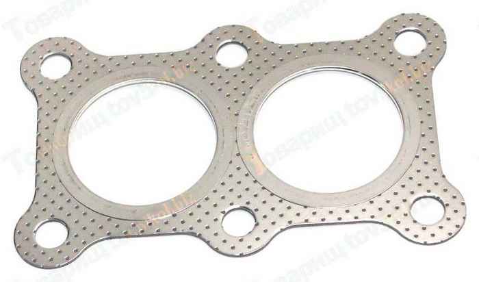 Прокладка приемной трубы ВАЗ 2112 жесть перфорированная <b>БЦМ 2112-02П</b> - изображение