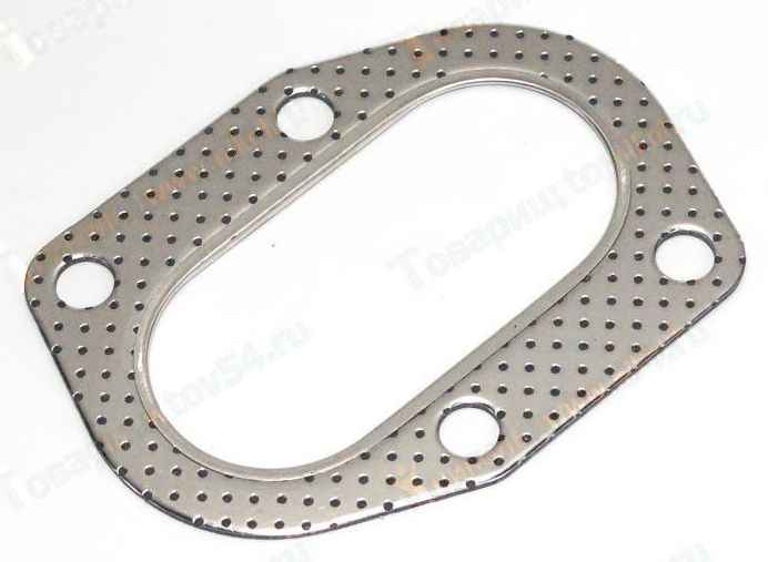 Прокладка приемной трубы ВАЗ 2123 жесть перфорированная <b>БЦМ 2123-02П</b> - изображение