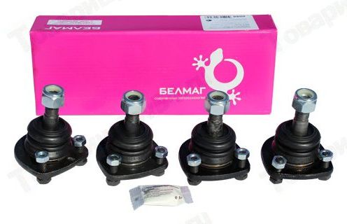 Опора шаровая ВАЗ 2101 комплект 4 шт <b>БЕЛМАГ-Фаворит-СТО BM.0088</b> (2101-2904192-05 + 2101-2904082-05) - изображение