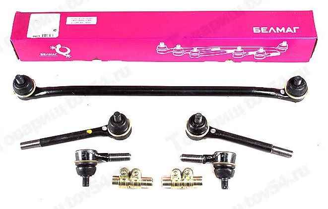 Трапеция рулевой тяги ВАЗ 2123 Нива Шевроле в сборе со скрутками <b>БЕЛМАГ BM.0095</b> (2123-3414000: 2123-3414010 + 2123-3414052 + 2123-3414053-10) - изображение