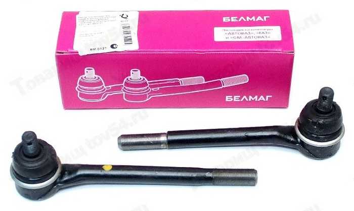 Наконечники рулевые ВАЗ 2123 Нива Шевроле длинные лев.+прав. <b>БелМаг BM.0127</b> (2123-3414058 + 2123-3414059) - изображение