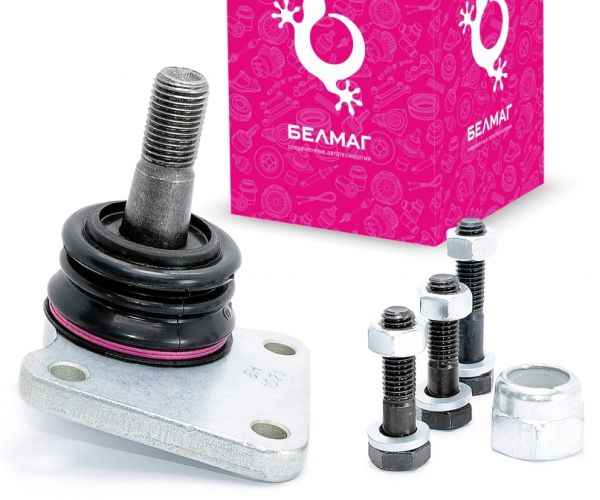 Опора шаровая ВАЗ 21214 нижняя с удлин.фланцем модерниз.подвеска ВАЗ 21217 Конвейерная с крепежом <b>БЕЛМАГ BM.0174</b> (21214 Опора шаровая ВАЗ 21214 нижняя с удлин.фланцем модерниз.подвеска ВАЗ 21217 Конвейерная с крепежом <b>БЕЛМАГ BM.0174</b> (21214-2904082) - изображение