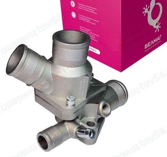 Термостат ВАЗ 1118 Калина в корпусе 85°С <b>БЕЛМАГ BM.0241</b> - изображение