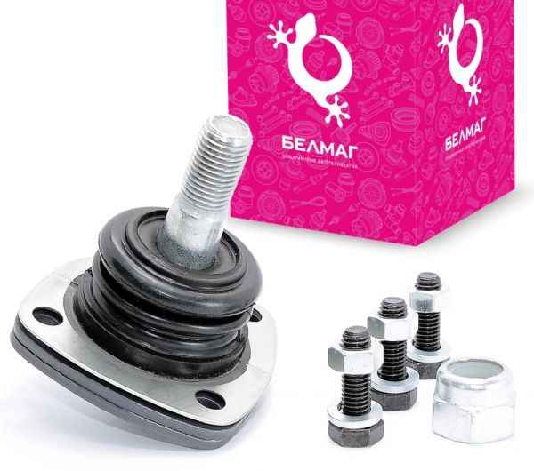 Опора шаровая ВАЗ 2101 верхняя с крепежом <b>БЕЛМАГ-Комфорт BM.0362</b> (2101-2904192) - изображение Опора шаровая ВАЗ 2101 верхняя с крепежом <b>БЕЛМАГ-Комфорт BM.0362</b> (2101-2904192) - изображение