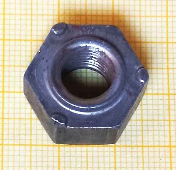 Гайка М10x1.25 приварная h=12мм БЕЛЗАН 21100-1001304-008  - изображение