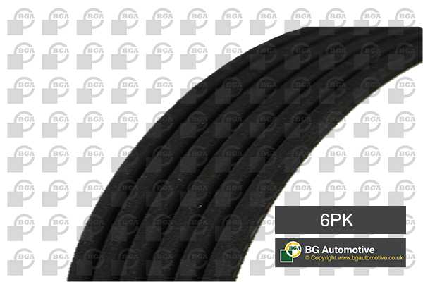 Ремень поликлиновой <b>BGA 6PK1840</b> - изображение Ремень поликлиновой <b>BGA 6PK1840</b> - изображение