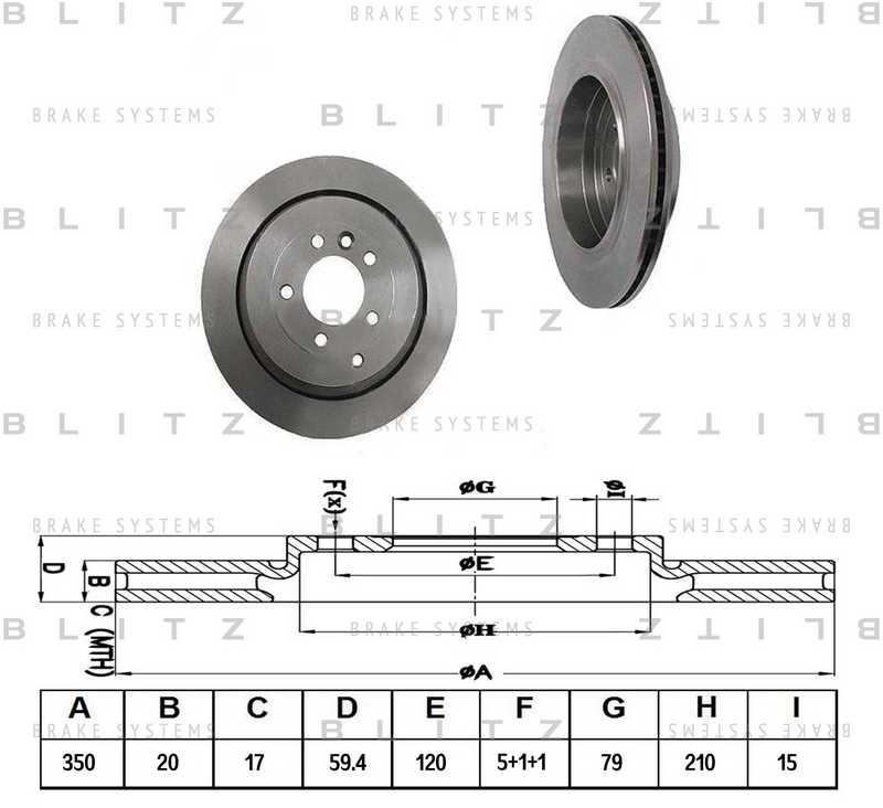 Диск тормозной <b>BLITZ BS0287</b> - изображение